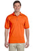 Gildan 8800 Mens DryBlend Moisture Wicking Short Sleeve Polo Shirt Orange Model Front