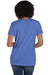 ComfortWash By Hanes GDH125 Mens Garment Dyed Short Sleeve V-Neck T-Shirt Deep Forte Blue Model Back
