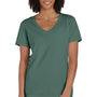 ComfortWash By Hanes Mens Garment Dyed Short Sleeve V-Neck T-Shirt - Cypress Green - NEW