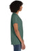 ComfortWash By Hanes GDH125 Mens Garment Dyed Short Sleeve V-Neck T-Shirt Cypress Green Model Side