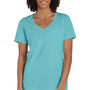 ComfortWash By Hanes Mens Garment Dyed Short Sleeve V-Neck T-Shirt - Mint Green - NEW