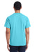 ComfortWash By Hanes GDH150 Mens Short Sleeve Crewneck T-Shirt w/ Pocket Freshwater Blue Model Back