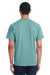 ComfortWash By Hanes GDH150 Mens Short Sleeve Crewneck T-Shirt w/ Pocket Spanish Moss Green Model Back