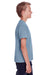 ComfortWash By Hanes GDH175 Youth Short Sleeve Crewneck T-Shirt Saltwater Blue Model Side
