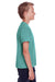 ComfortWash By Hanes GDH175 Youth Short Sleeve Crewneck T-Shirt Spanish Moss Green Model Side