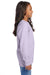 ComfortWash By Hanes GDH275 Youth Garment Dyed Long Sleeve Crewneck T-Shirt Future Lavender Purple Model Side