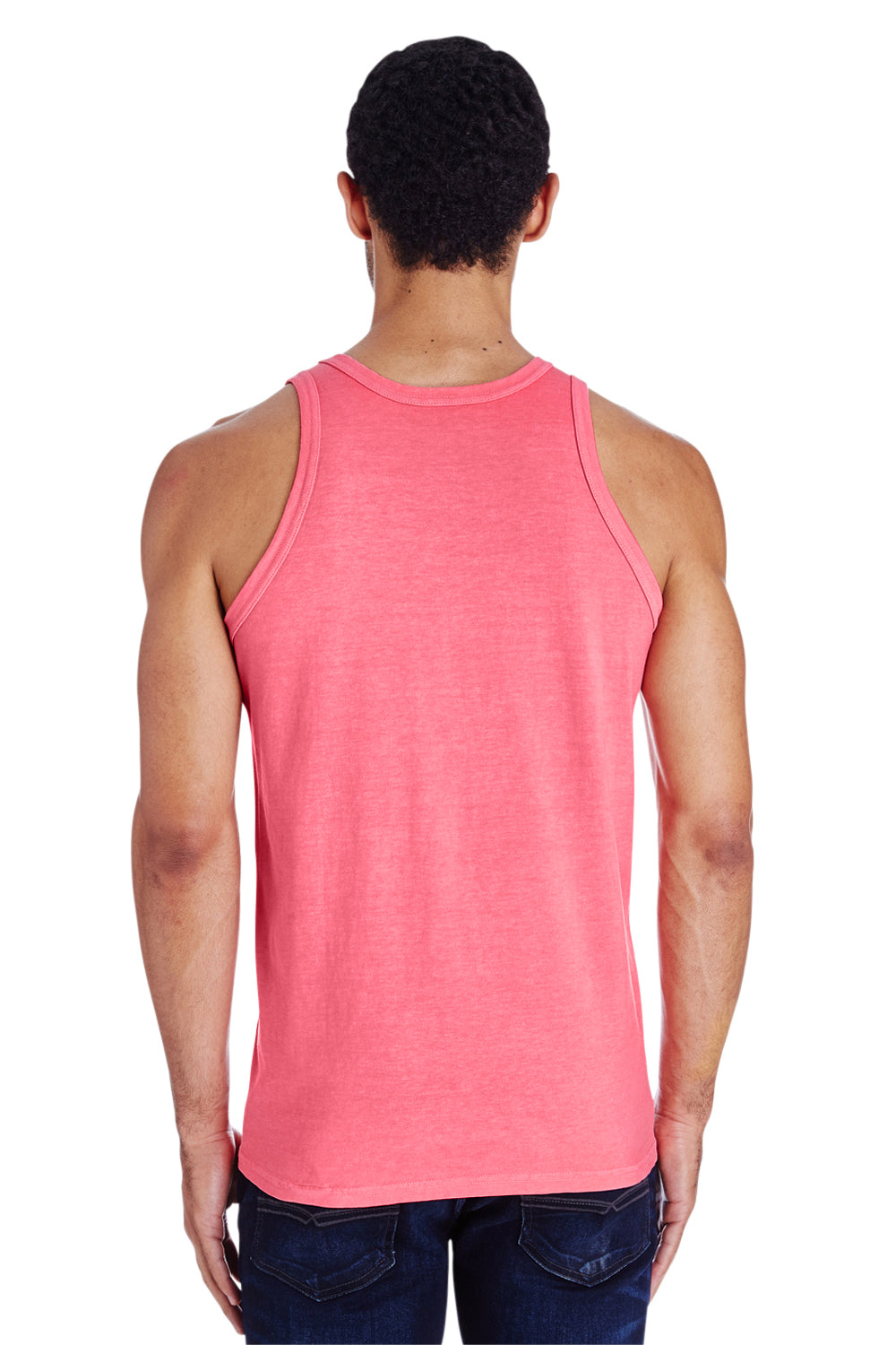 ComfortWash By Hanes GDH300 Mens Coral Craze Pink Tank Top