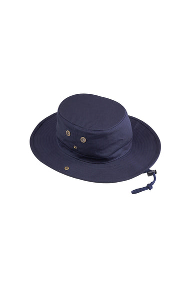 Big Accessories HCO Mens Outlander Bucket Hat Navy Blue Flat Front