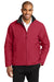 Port Authority J354 Mens Challenger II Wind & Water Resistant Full Zip Jacket True Red/True Black Model Front