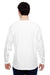 J America 8229 Mens Game Day Jersey Long Sleeve Crewneck T-Shirt White Model Back