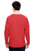 J America 8229 Mens Game Day Jersey Long Sleeve Crewneck T-Shirt Red Model Back