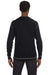 J America 8238 Mens Vintage Thermal Long Sleeve Crewneck T-Shirt Black Model Back