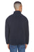 J America JA8454/8454 Mens Epic Sherpa Fleece 1/4 Zip Sweatshirt Black Model Back