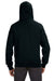 J America JA8821/8821 Mens Premium Fleece Full Zip Hooded Sweatshirt Hoodie w/ Pockets Black Model Back