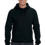 J America Mens Premium Fleece Hooded Sweatshirt Hoodie w/ Pouch Pocket - Black