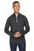 J America JA8869/8869 Mens Fleece 1/4 Zip Sweatshirt w/ Pockets Black Model Front