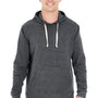 J America Mens Fleece Hooded Sweatshirt Hoodie w/ Pouch Pocket - Black