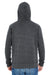 J America JA8871/8871 Mens Fleece Hooded Sweatshirt Hoodie w/ Pouch Pocket Black Model Back