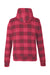 J America JA8871/8871 Mens Fleece Hooded Sweatshirt Hoodie w/ Pouch Pocket Red Buffalo Flat Back
