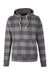 J America JA8871/8871 Mens Fleece Hooded Sweatshirt Hoodie w/ Pouch Pocket Smoke Grey Buffalo Flat Front