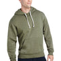 J America Mens Fleece Hooded Sweatshirt Hoodie w/ Pouch Pocket - Olive Green