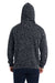 J America JA8871/8871 Mens Fleece Hooded Sweatshirt Hoodie w/ Pouch Pocket Black Leopard Model Back