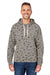 J America JA8871/8871 Mens Fleece Hooded Sweatshirt Hoodie w/ Pouch Pocket Smoke Grey Stars Model Front