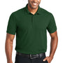 Port Authority Mens EZPerformance Moisture Wicking Short Sleeve Polo Shirt - Deep Forest Green - Closeout