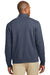 Port Authority K807 Mens 1/4 Zip Long Sleeve Sweater Heather Estate Blue Model Back