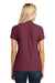 Port Authority L100 Womens Core Classic Short Sleeve Polo Shirt Burgundy Model Back