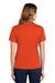 Sport-Tek L469 Womens Dri-Mesh Moisture Wicking Short Sleeve Polo Shirt Bright Orange Model Back