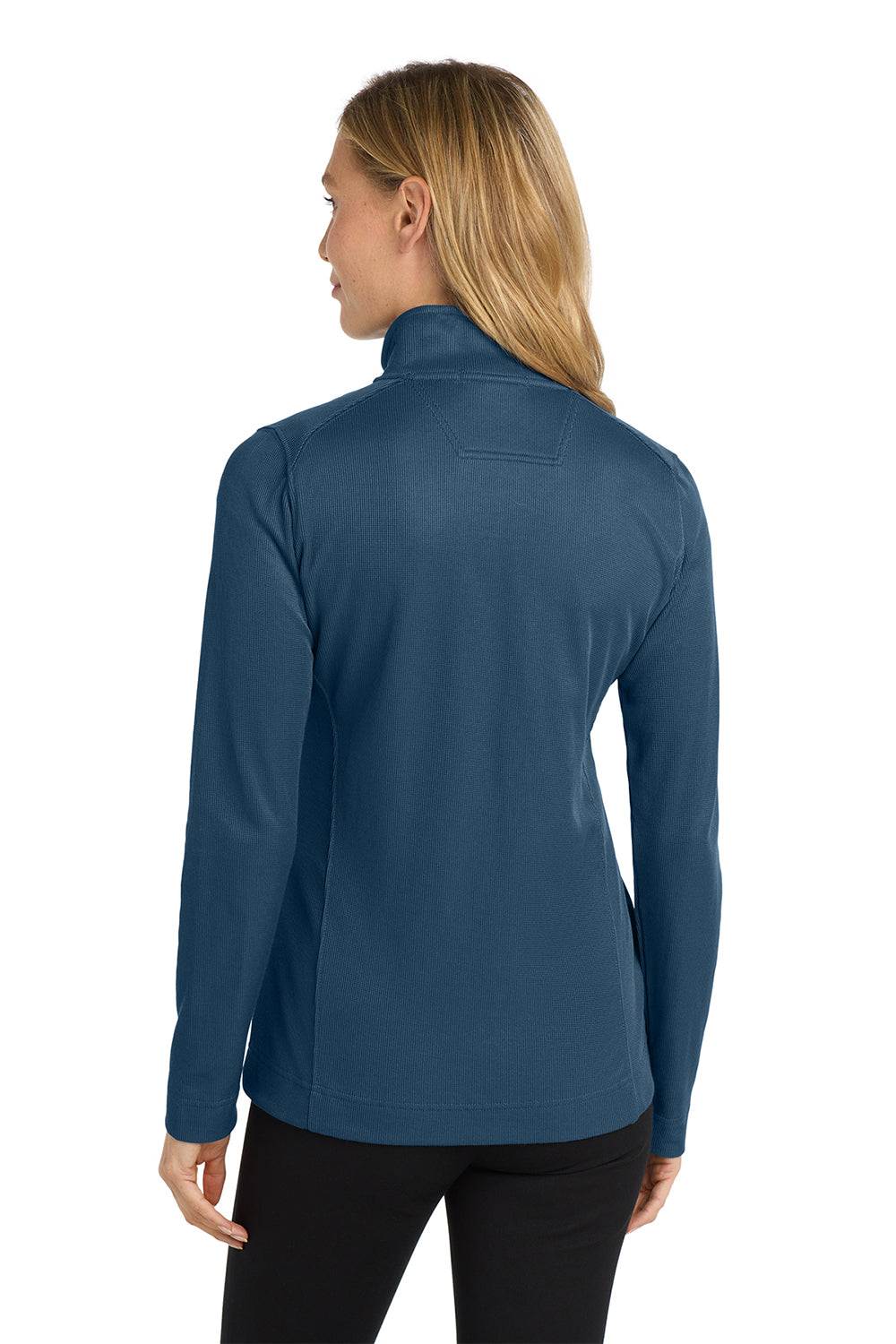 Port Authority L805 Womens Full Zip Jacket Regatta Blue Model Back