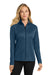 Port Authority L805 Womens Full Zip Jacket Regatta Blue Model Front