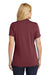 Port Authority LK110 Womens Dry Zone Moisture Wicking Short Sleeve Polo Shirt Burgundy Model Back