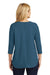 Port Authority LK5433 Womens Concept Jersey 3/4 Sleeve V-Neck T-Shirt Dusty Blue Model Back