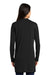 Port Authority LK5434 Womens Concept Long Sleeve Cardigan Sweater w/ Pockets Black Model Back