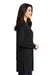 Port Authority LK5434 Womens Concept Long Sleeve Cardigan Sweater w/ Pockets Black Model Side