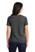 New Era LNEA133 Womens Performance Cinch Moisture Wicking Short Sleeve Wide Neck T-Shirt Graphite Grey Model Back