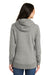 New Era LNEA500 Womens Sueded French Terry Hooded Sweatshirt Hoodie w/ Pouch Pocket Light Graphite Grey Twist Model Back