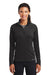 Ogio LOE551 Womens Endurance Radius Moisture Wicking Full Zip Sweatshirt w/ Pockets Blacktop Model Front