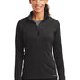 Ogio Womens Endurance Radius Moisture Wicking Full Zip Sweatshirt w/ Pockets - Blacktop