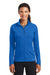 Ogio LOE551 Womens Endurance Radius Moisture Wicking Full Zip Sweatshirt w/ Pockets Electric Blue Model Front