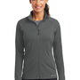 Ogio Womens Endurance Radius Moisture Wicking Full Zip Sweatshirt w/ Pockets - Gear Grey
