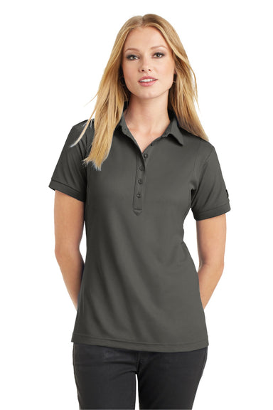 Ogio LOG101 Womens Jewel Moisture Wicking Short Sleeve Polo Shirt Rogue Grey Model Front