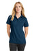 Ogio LOG101 Womens Jewel Moisture Wicking Short Sleeve Polo Shirt Spar Blue Model Front