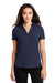 Ogio LOG138 Womens Limit Moisture Wicking Short Sleeve Polo Shirt Navy Blue Model Front