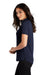 Ogio LOG138 Womens Limit Moisture Wicking Short Sleeve Polo Shirt Navy Blue Model Side