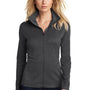 Ogio Womens Pixel Moisture Wicking Full Zip Sweatshirt w/ Pockets - Blacktop