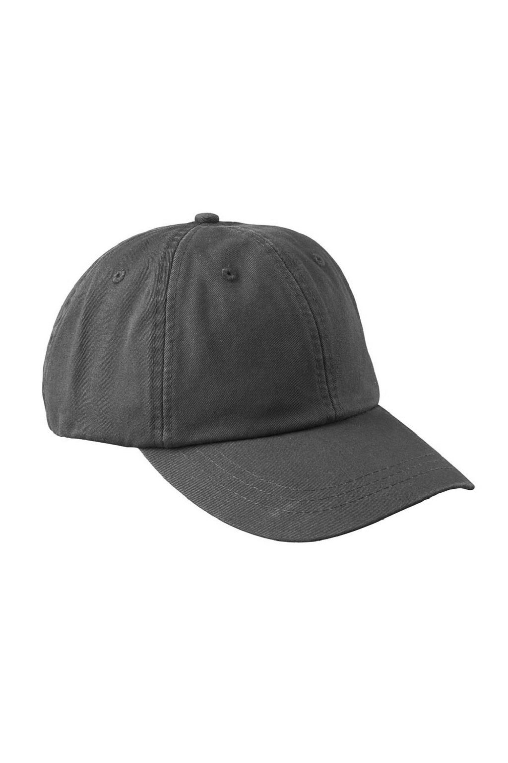 Adams Hats LP104 Mens Optimum II Adjustable Hat Charcoal Grey Flat Front