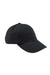 Adams Hats LP104 Mens Optimum II Adjustable Hat Black Flat Front